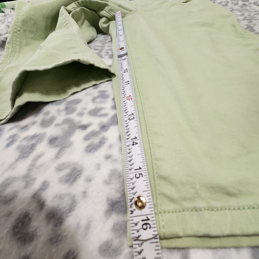 Gloria Vanderbilt Capri Size 12 Green Stretch With Pockets. New - Picture 7 of 16